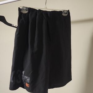 ⭐ Reebok Men's Training Shorts Size L Black Athletic Gym Performance
